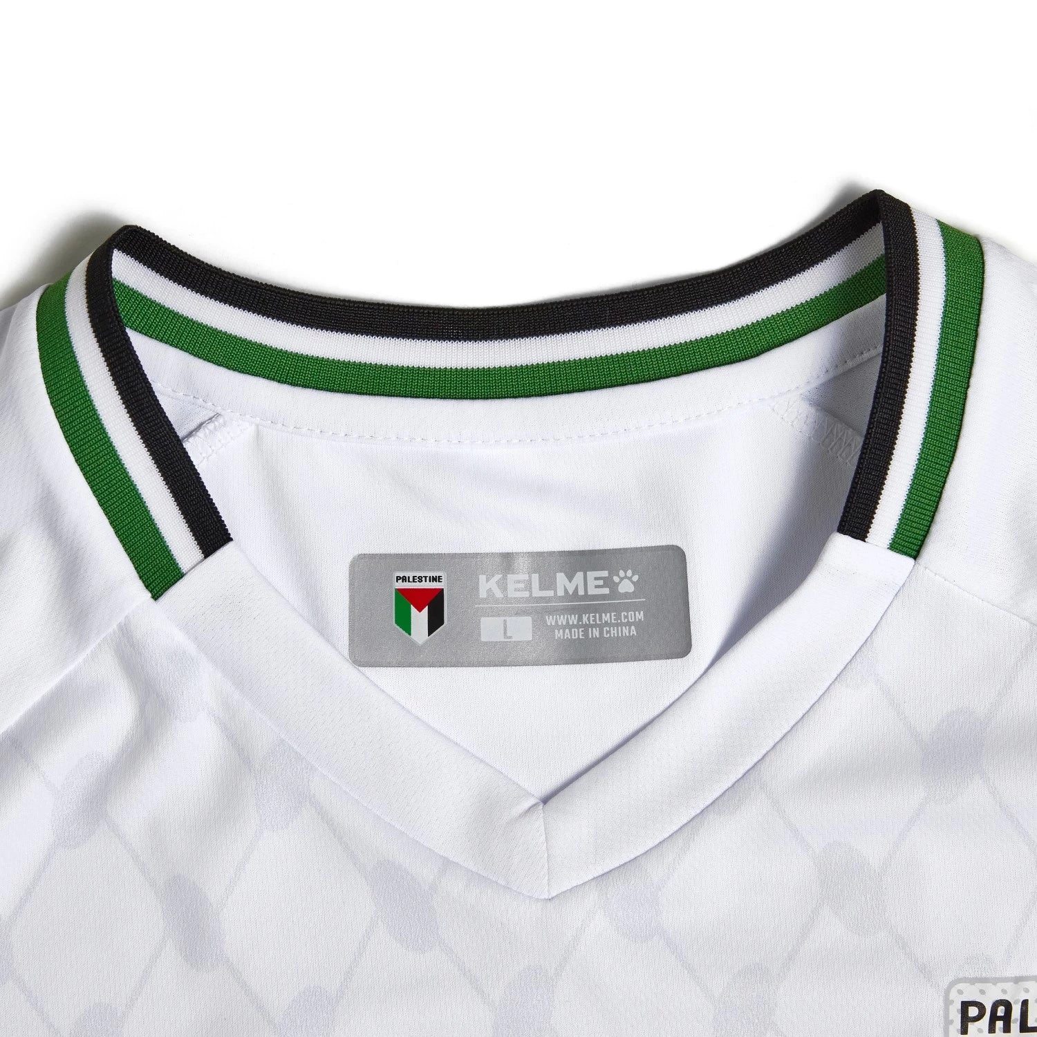 Palestine National Team Official Home Jersey - White 2025 | Kelme Jordan - Image 4