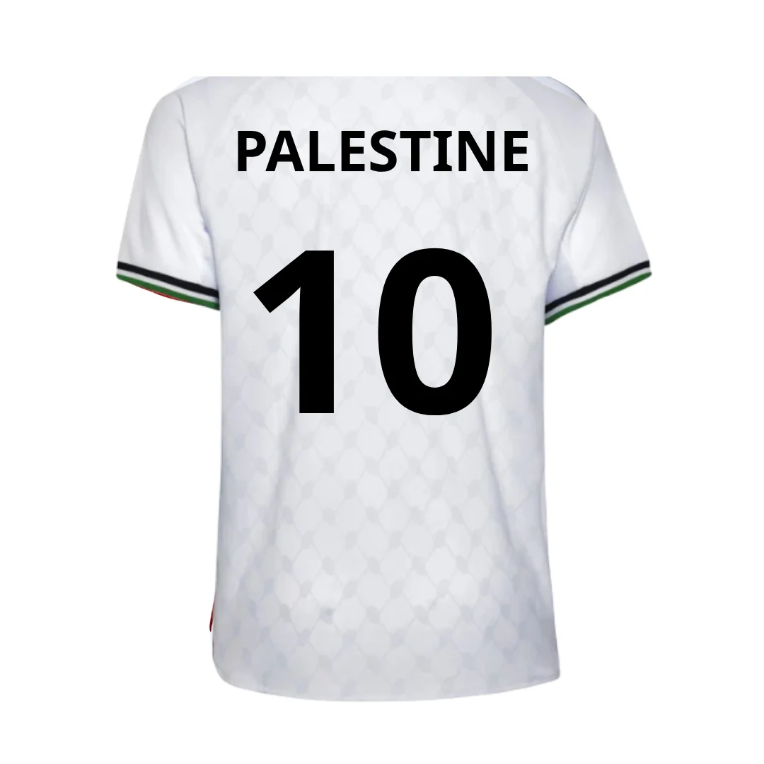 Palestine National Team Official Home Jersey - White 2025 | Kelme Jordan - Image 7