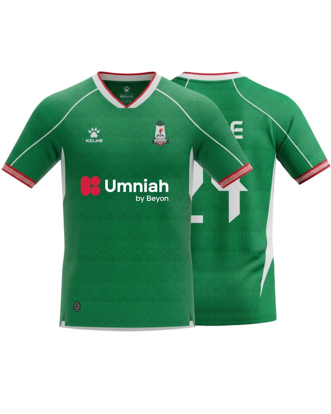 Al-Wehdat SC Official 2026 (Green) Home Jersey , Designed By KELME - Image 4